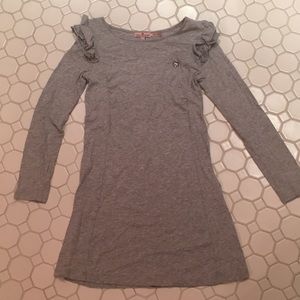 Juicy Couture Girls Dress with Belt - Gray